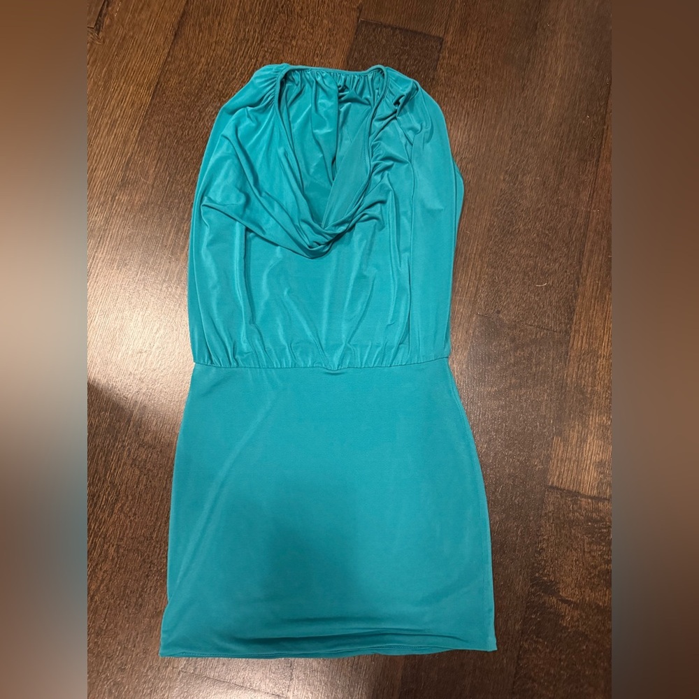 Emerald Teal Mini Dress